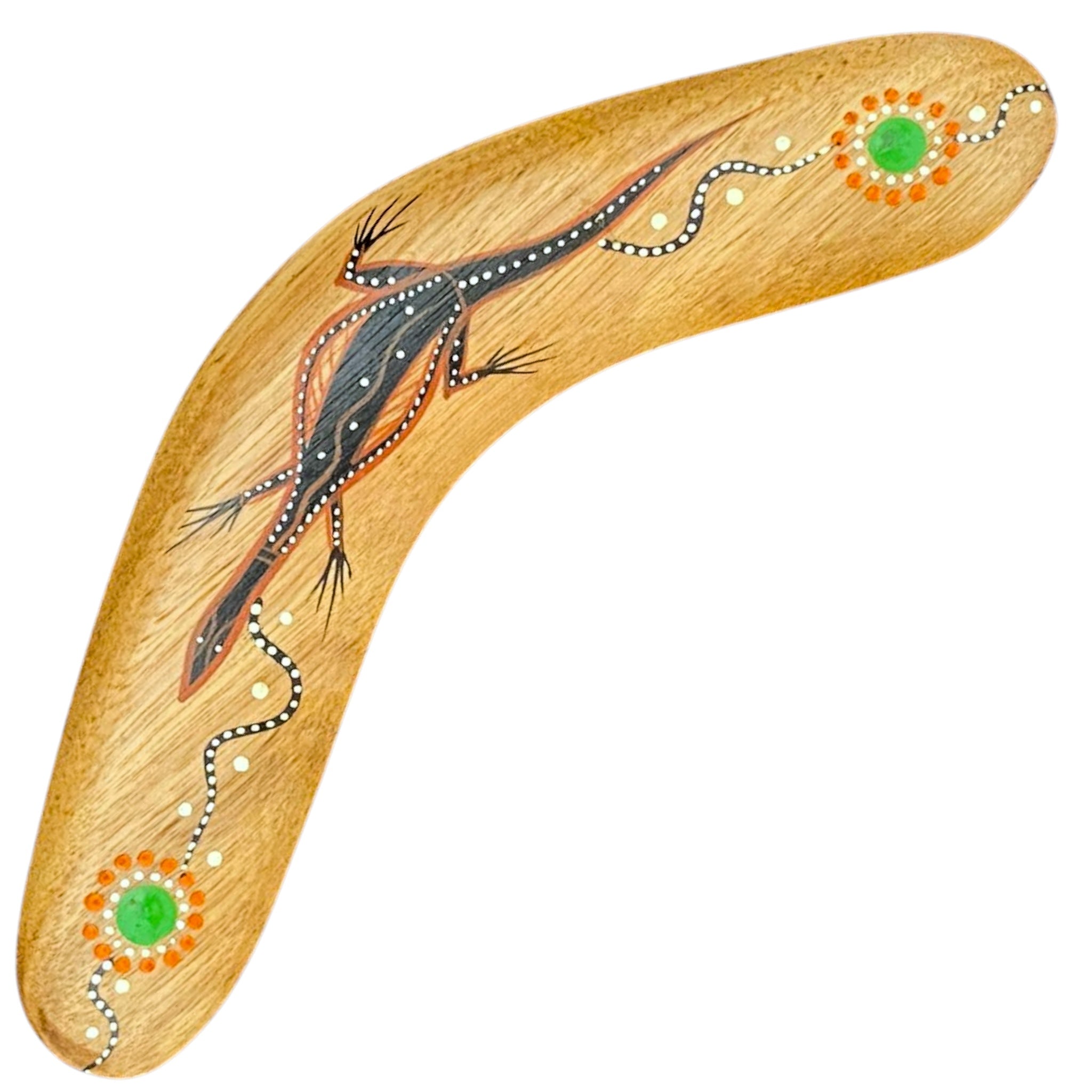 Painted Hunting Boomerang 21cm By John Rotumah