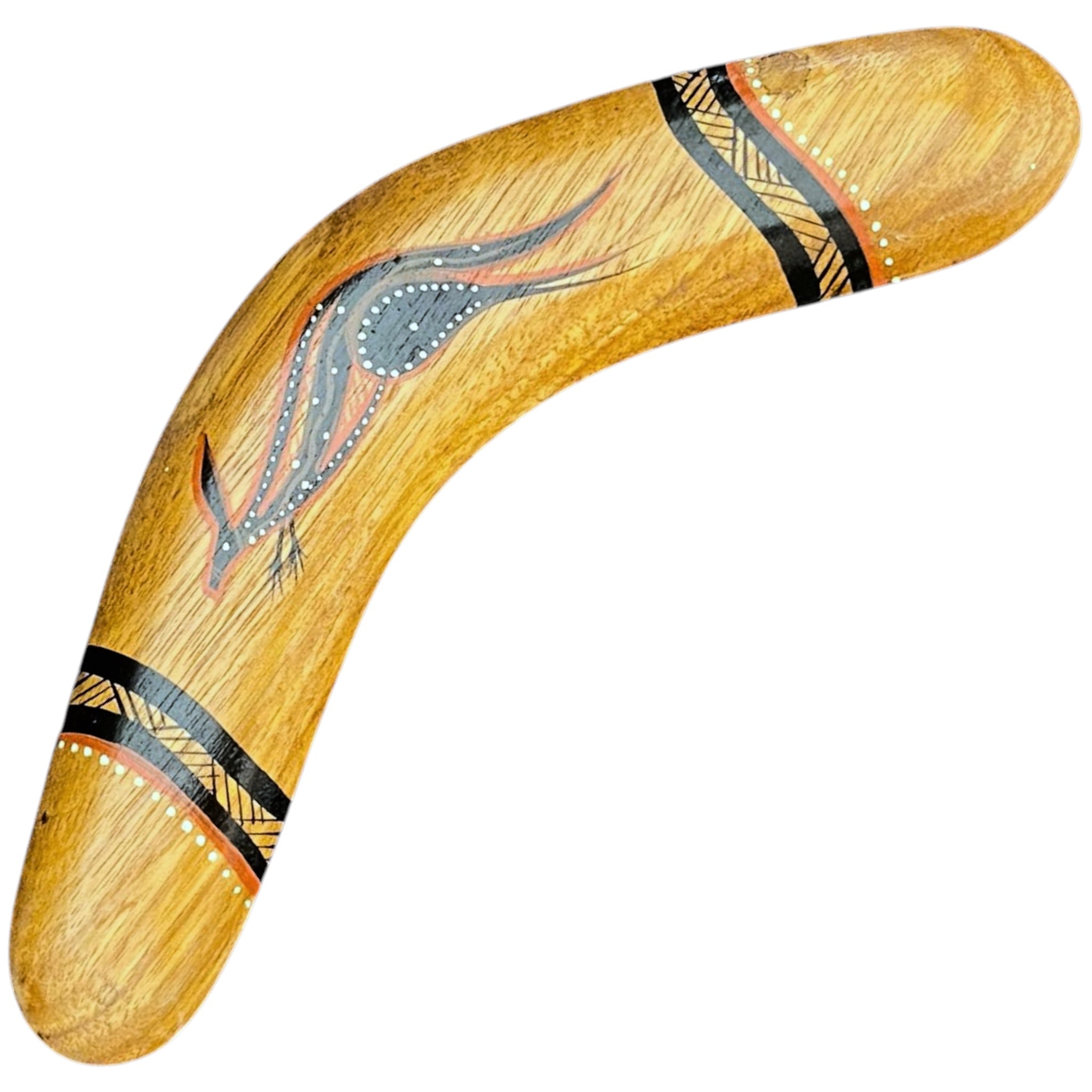 Painted Hunting Boomerang 21cm By John Rotumah