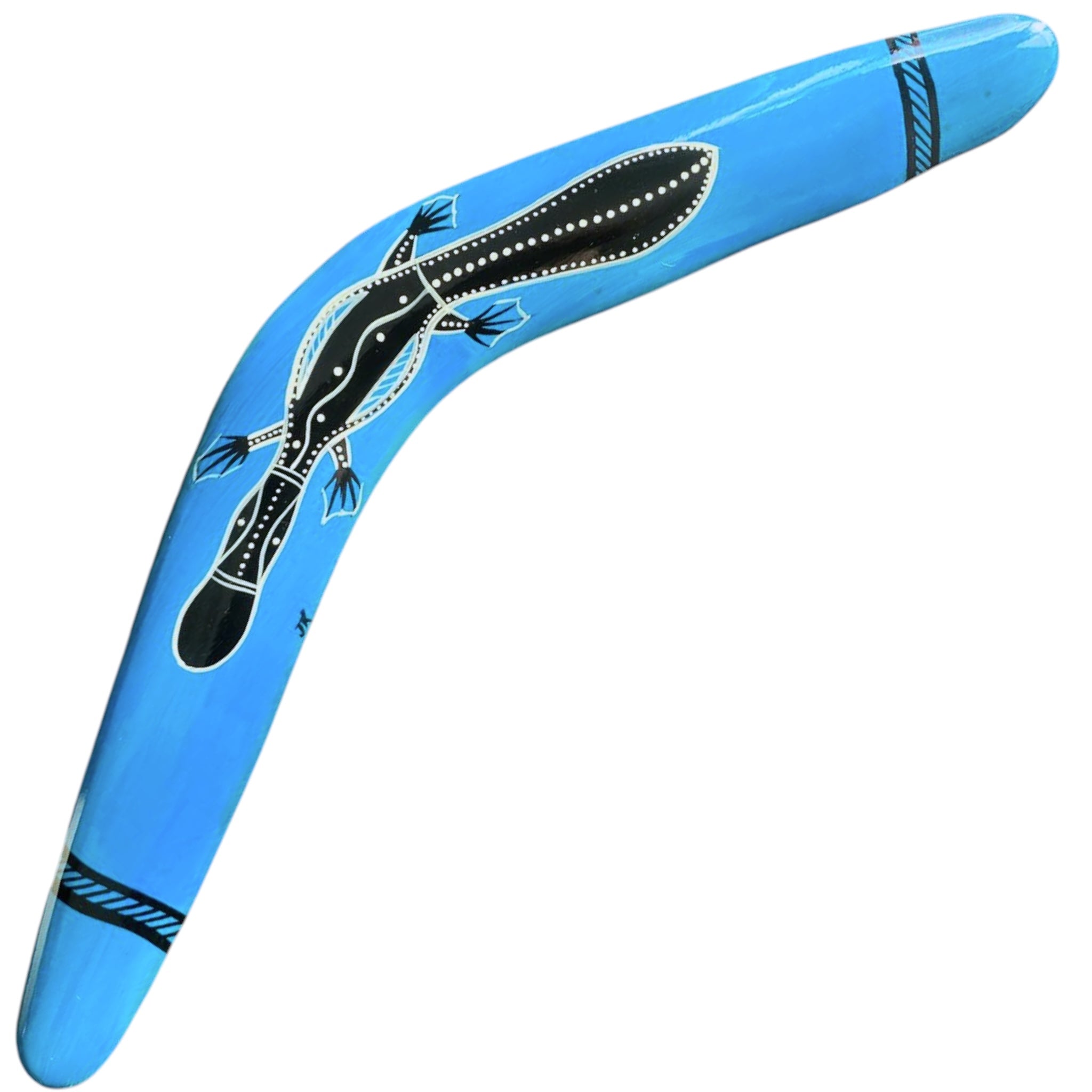 Painted Hunting Boomerang 40cm By John Rotumah