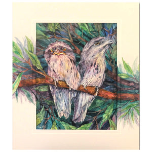 Greeting Card - Tawny Frogmouths