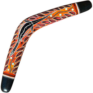 Painted Hunting Boomerang - John Rotumah - 46cm