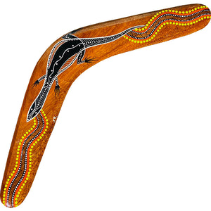 Painted Hunting Boomerang - John Rotumah - 46cm