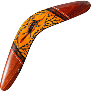 Painted Hunting Boomerang - John Rotumah - 37cm