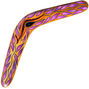 Painted Hunting Boomerang - John Rotumah - 47cm