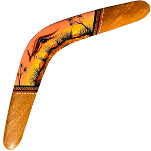 Painted Hunting Boomerang - John Rotumah - 46cm