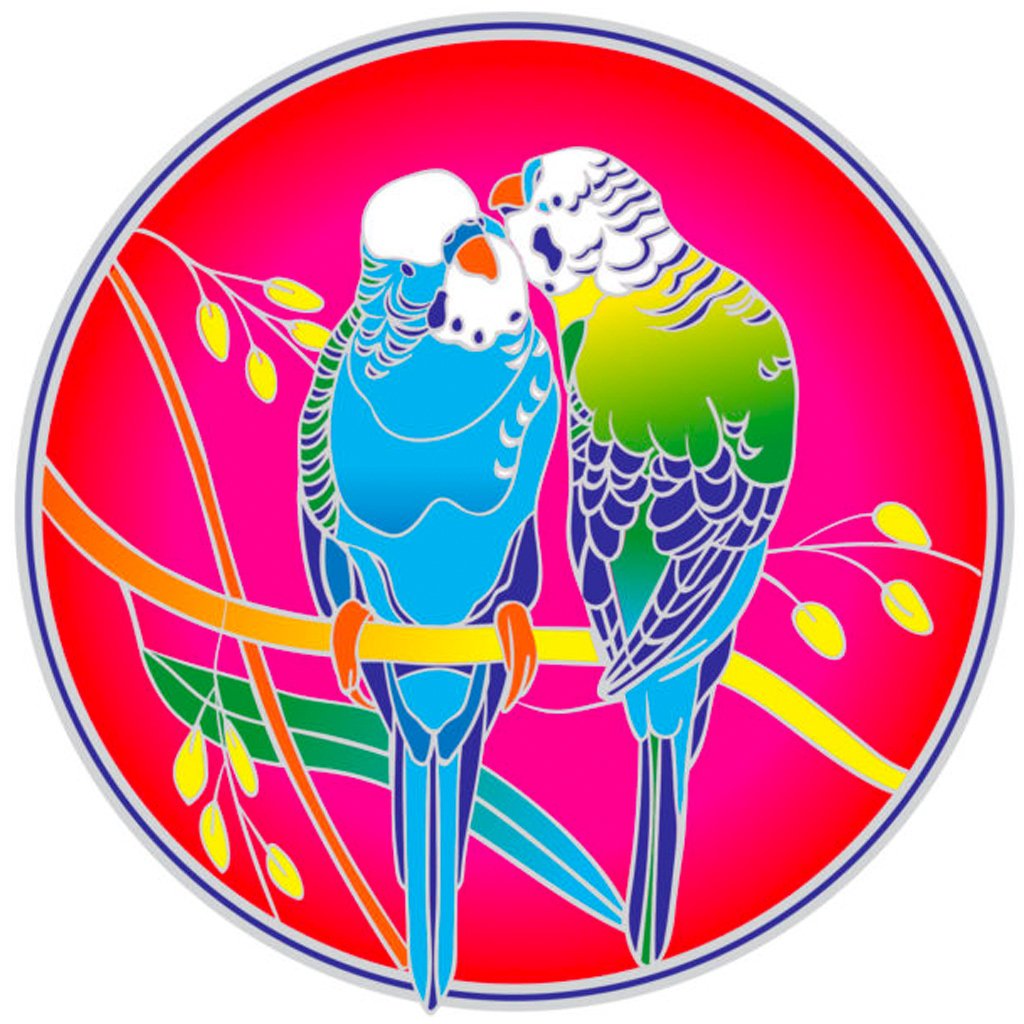 Australian Budgerigars - Sunseal Sticker