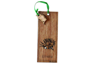 Wooden Bookmark - Echidna