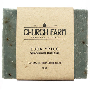 Church Farm Natural Soap - Eucalyptus with Activated Charcoal