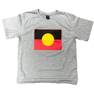 Aboriginal Flag Adult T-shirt - Locally Printed in Byron Bay
