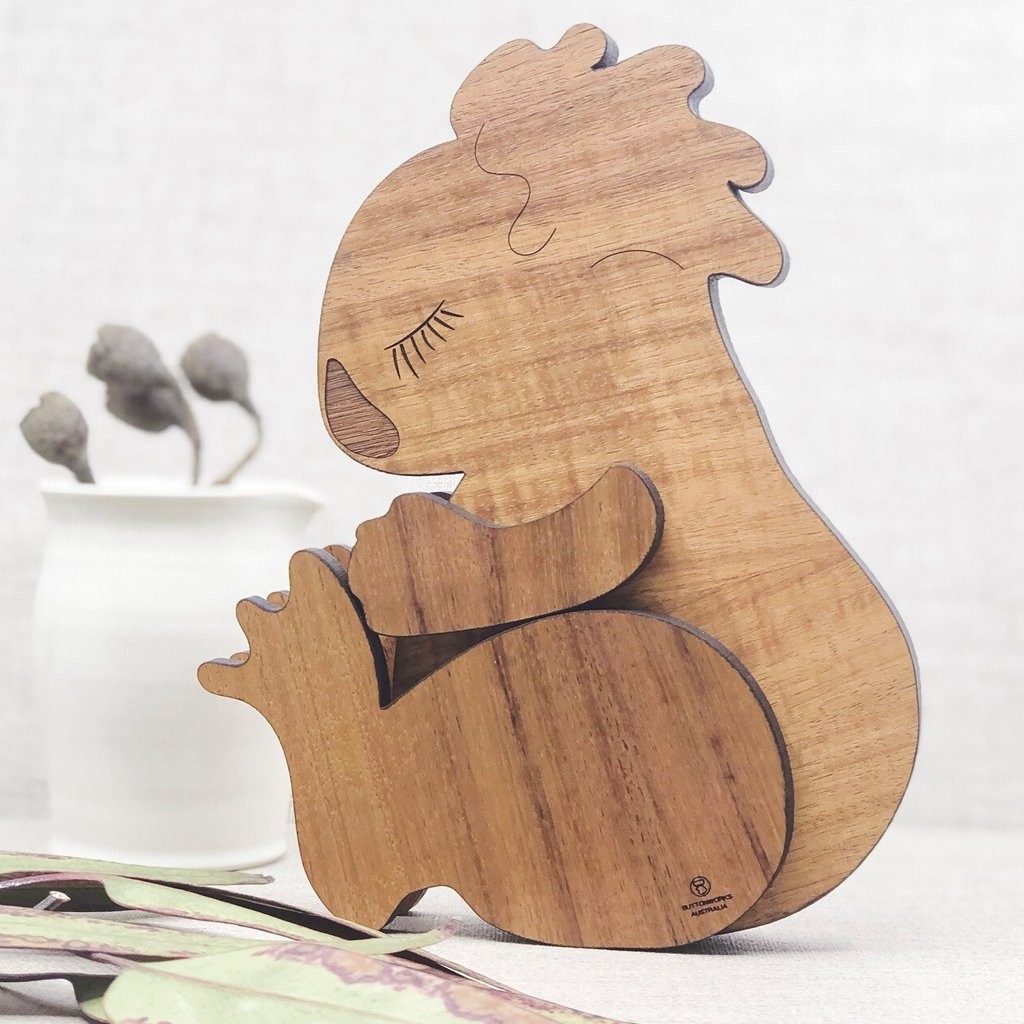 Wooden Koala Sculpture