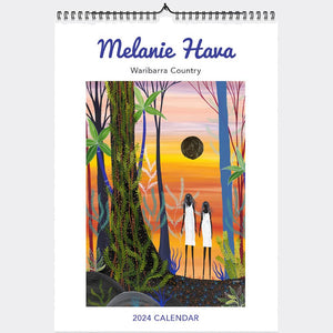 2024 Wall Calendar by Melanie Hava - Waribarra Country 320 x 230 mm