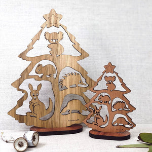 Australian wooden Christmas Tree - Sm & Lrg