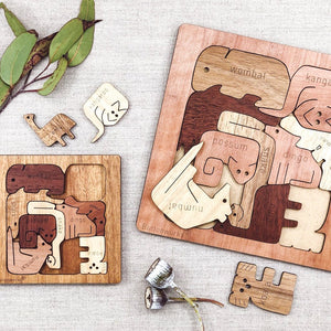 Square Animal Puzzle - Buttonworks