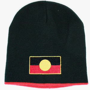 Aboriginal Flag Beanie - Reversible