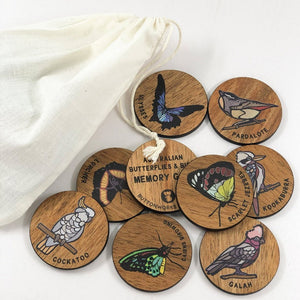 Birds and Butterflies Memory Game  - Buttonworks