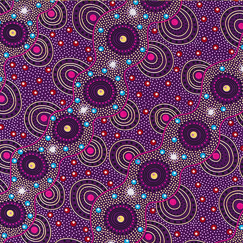 Bush Dreaming of Utopia Purple by Tanya Price