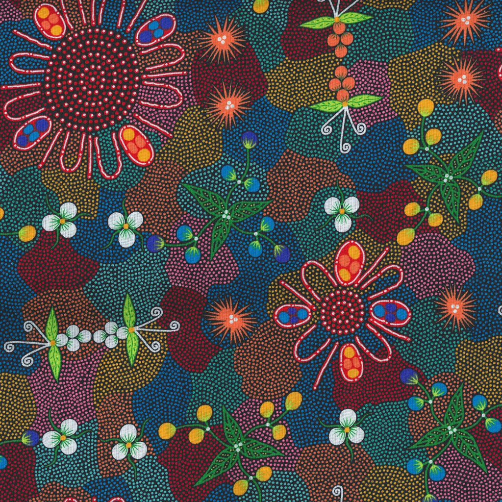 Bush Orange Red by Tanya Price Nangala