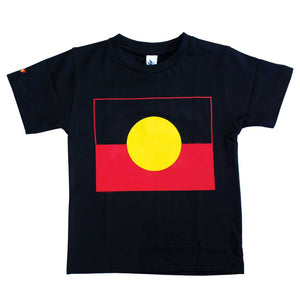 Aboriginal Flag Children's T-shirt - Locally Printed in Byron Bay
