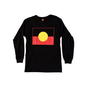 Aboriginal Flag Children's Long Sleeve T-shirt