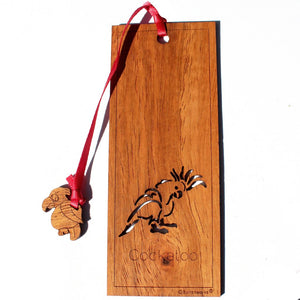 Wooden Bookmark - Cockatoo