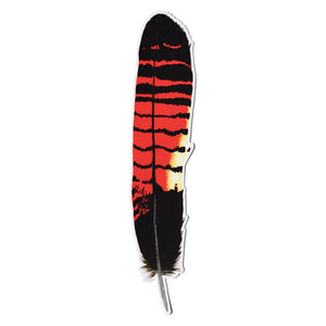 Red Tailed Black Cockatoo feather Sticker