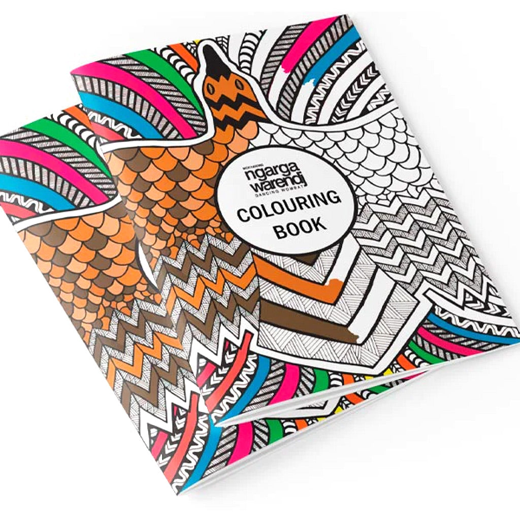 Dancing Wombat Colouring Book by Mick Harding