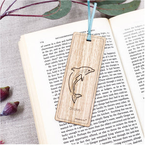 Wooden Bookmark - Dolphin