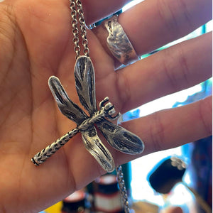 Dragonfly Necklace - Pewter - Locally made