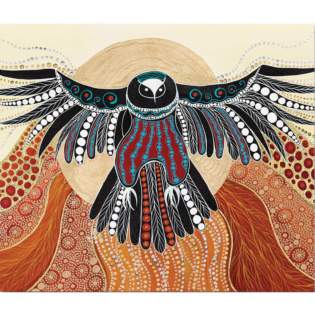 Greeting Card - Eagle Soaring by Melanie Hava