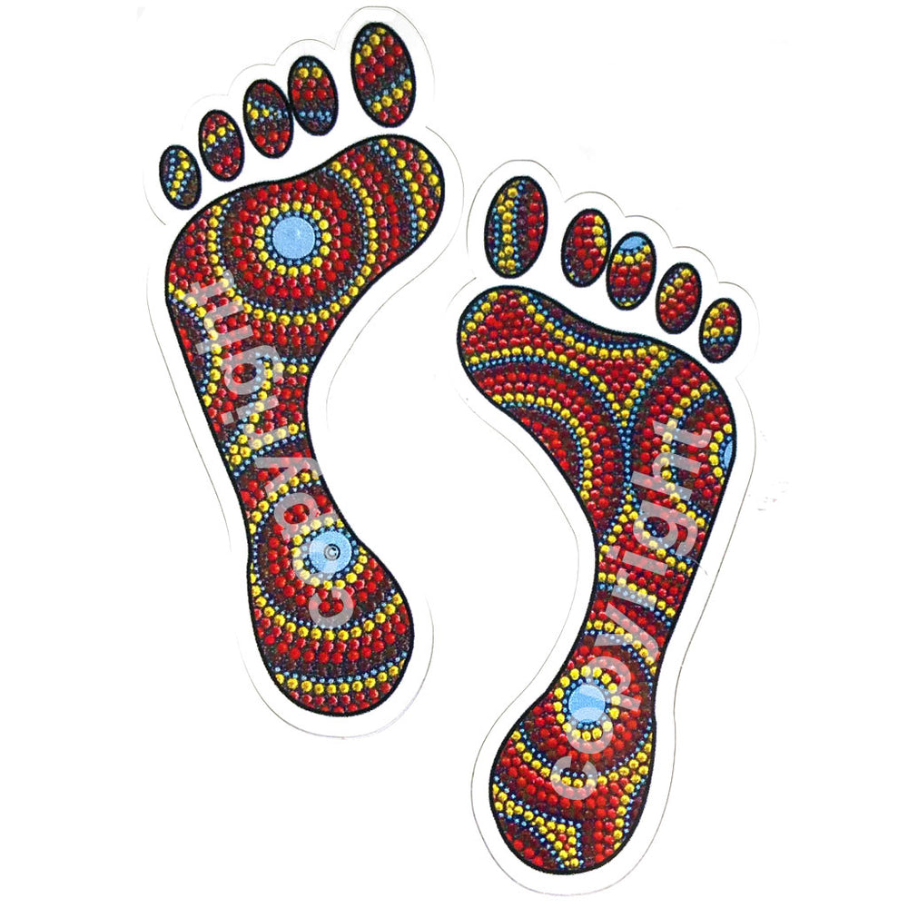 Pair of Feet Stickers Corroboree