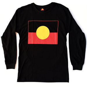 Aboriginal Flag Long Sleeve T-shirt