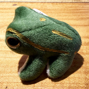 Soft Toy - Green & Golden Bell Frog - Small - Made In Australia