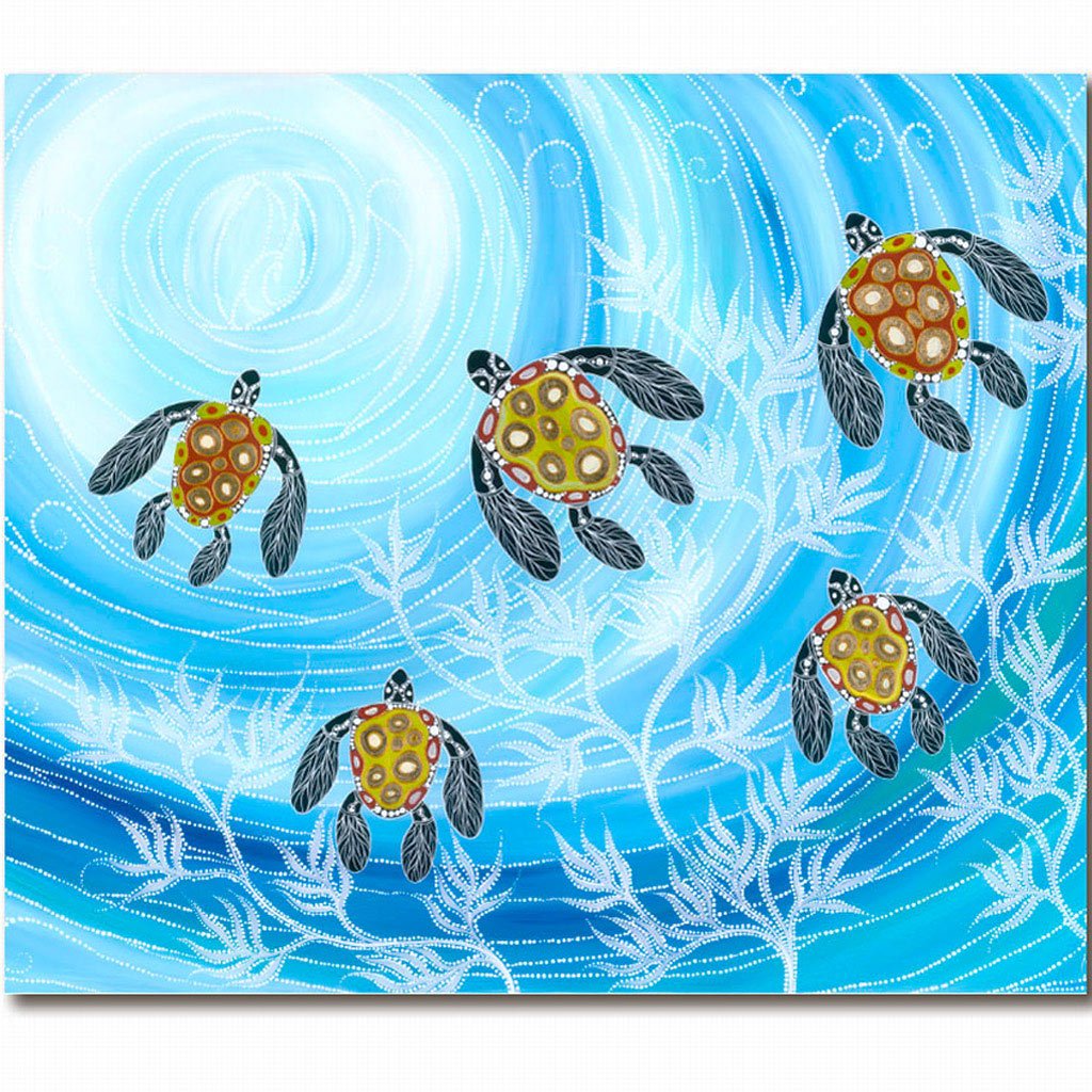 Greeting Card - Into the Current by Melanie Hava