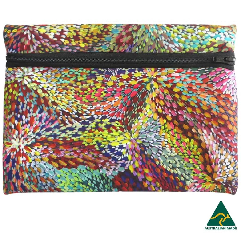 Zipped Case - Janelle Stockman Napaltjarri "Fire Sparks" (Rainbow)