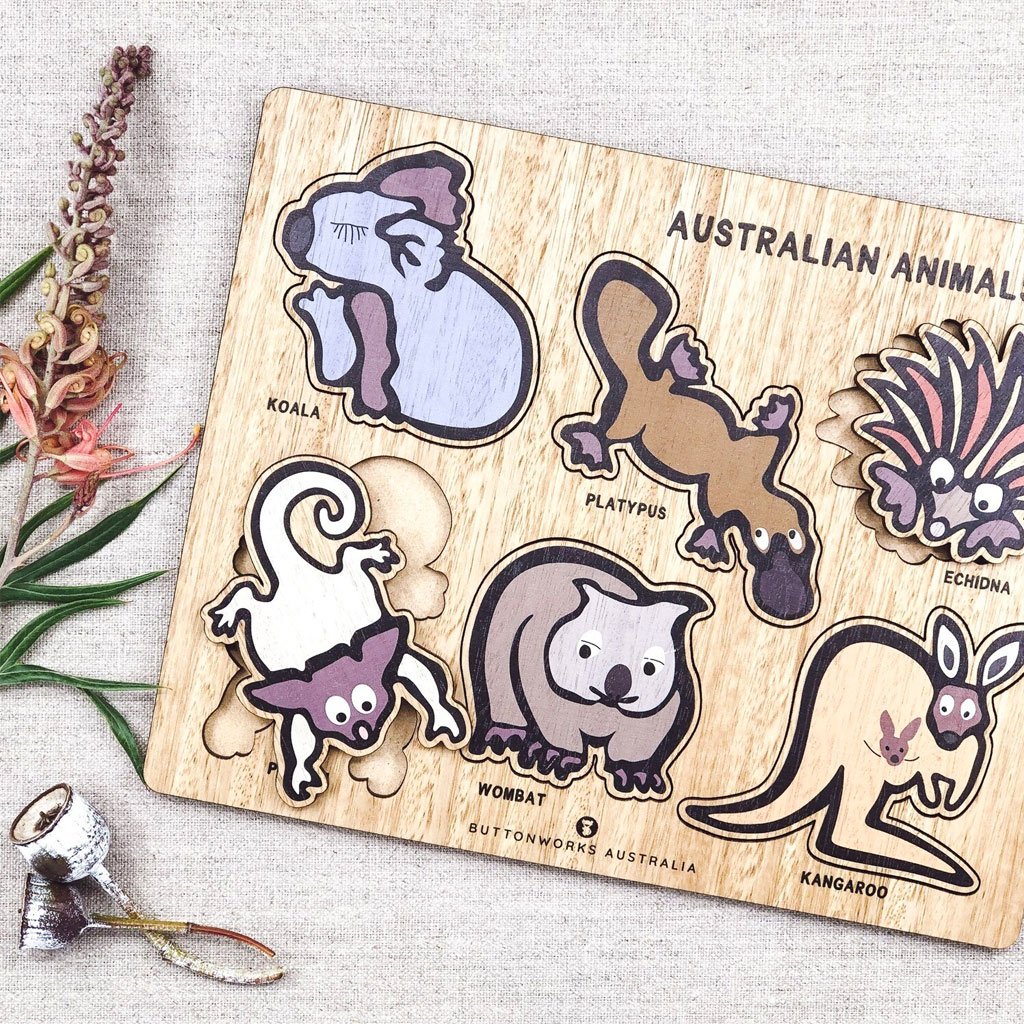 Jolly Animal Puzzle  - Buttonworks