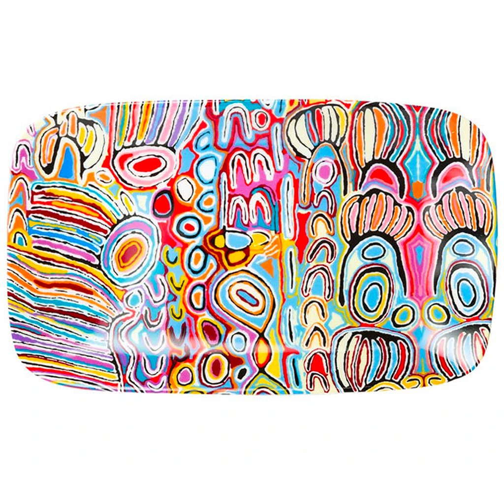 Platter - Judy Napangardi Watson "Mina Mina Jukurrpa"