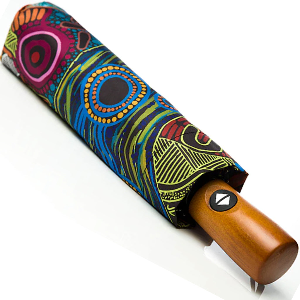 Fold up Umbrella Justin Butler Corroboree