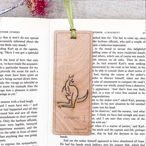 Wooden Bookmark - Kangaroo