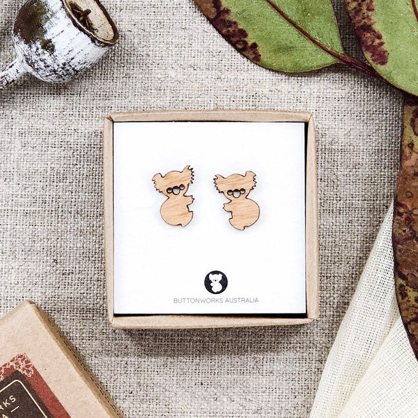 Koala deals stud earrings