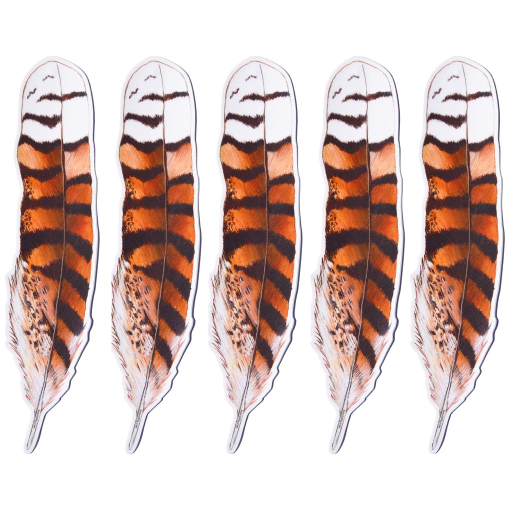 Kookaburra feather Sticker x 5