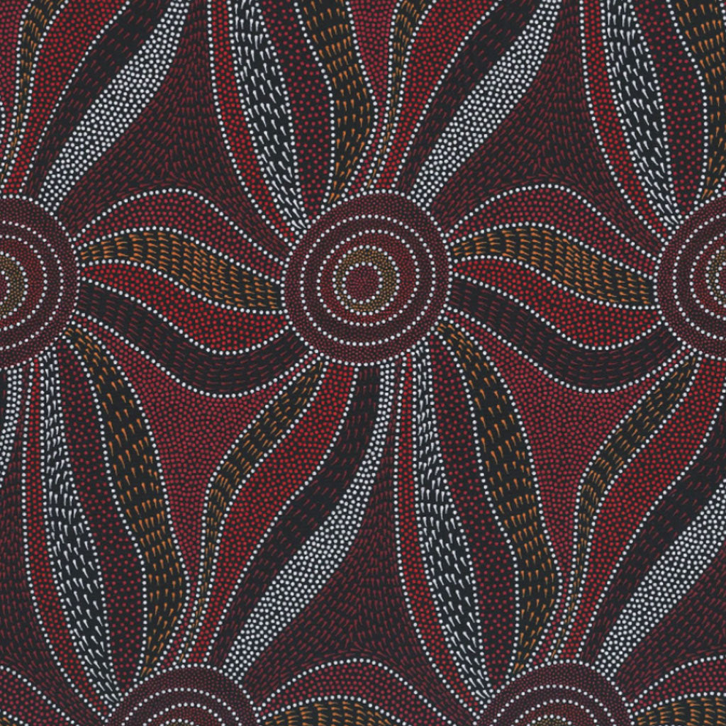 Ladies Dancing with Water Paints Red by Roseanne Morton