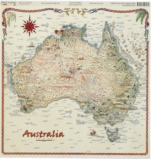 Australian Map - Square