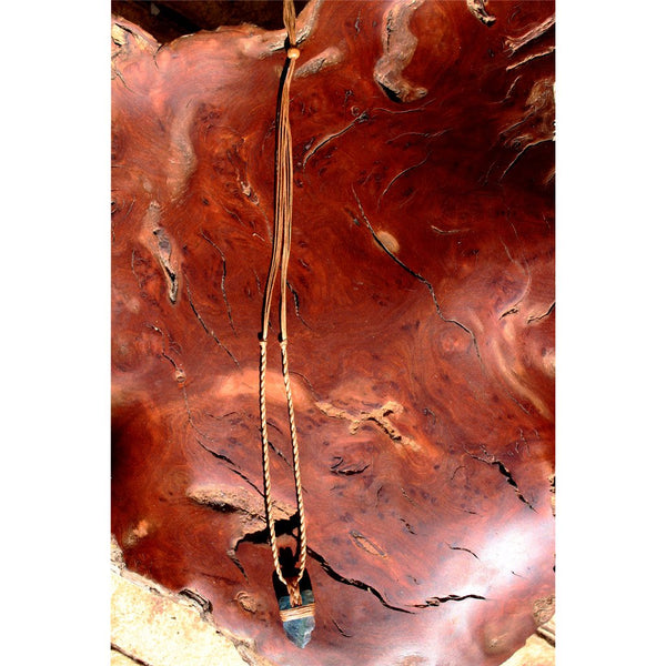 Chalcedony Waxed Cotton Necklace Corroboree