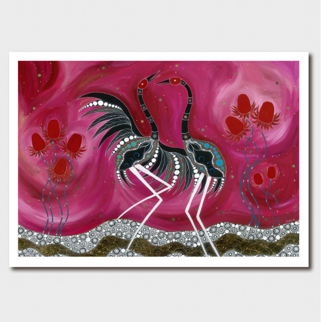 Medium Print - Dancing by the Warratahs by Melanie Hava