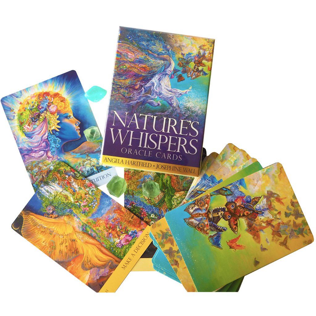 Nature's Whispers Oracle Cards: 50 full colour cards and 72-page guidebook set, packaged in a hard-cover box. - Angela Hartfield; Illustrated By Josephine Wall: 9781922161390 Nature's Whispers Oracle Cards: 50 full colour cards and 72-page guidebook set, packaged in a hard-cover box. - Angela Hartfield; Illustrated By Josephine Wall: 9781922161390
