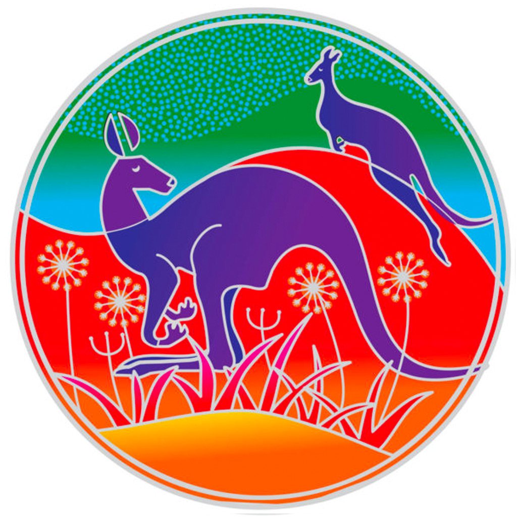 Outback Kangaroo - Sunseal Sticker