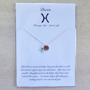 Zodiac Necklace - Pisces - Made in Byron Bay
