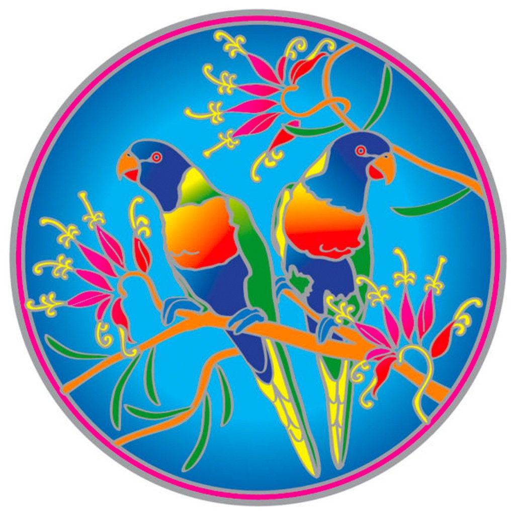 Rainbow Lorikeet - Sunseal Sticker