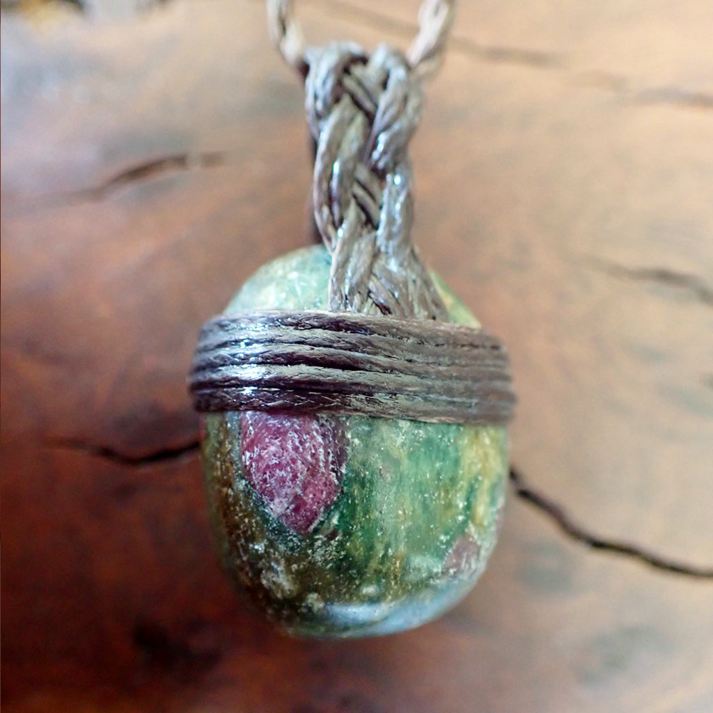 Ruby 2024 fuchsite necklace