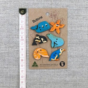 Sea Life Button Pack - Buttonworks